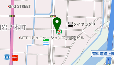 セブンイレブン 京都上鳥羽卯ノ花店の地図画像
