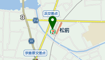 セブンイレブン 松前町浜店の地図画像