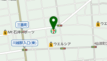 セブンイレブン 川越仙波町2丁目店の地図画像