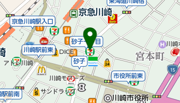 セブンイレブン 川崎砂子1丁目店の地図画像