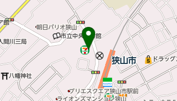 セブンイレブン 狭山市駅西口店の地図画像