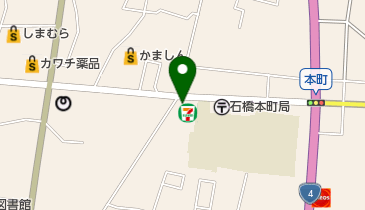 セブンイレブン 石橋花の木店の地図画像