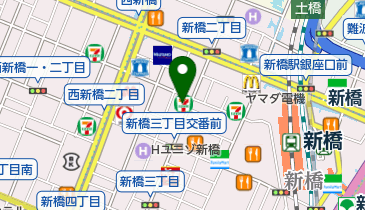 セブンイレブン 新橋2丁目店の地図画像