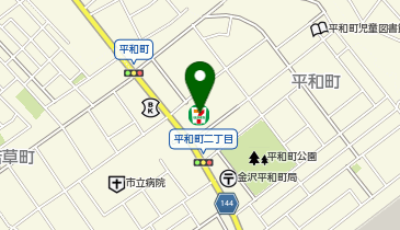 セブンイレブン 金沢平和町店の地図画像