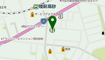 セブンイレブン 仙台高砂1丁目店の地図画像