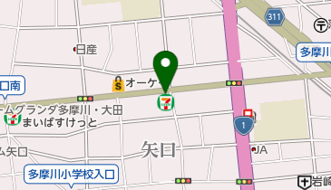 セブンイレブン 大田区矢口2丁目店の地図画像