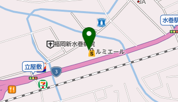 セブン銀行 ルミエール 水巻店 共同出張所の地図画像