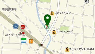 セブンイレブン 宇都宮簗瀬町店の地図画像