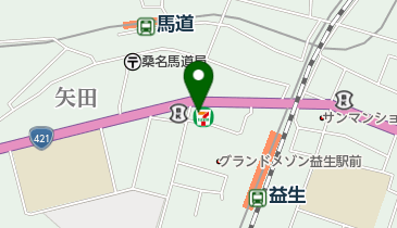 セブンイレブン 桑名益生店の地図画像