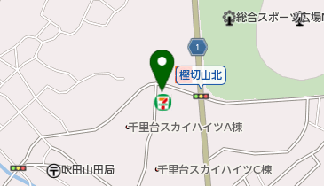 セブンイレブン 吹田山田東1丁目店の地図画像