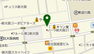 セブンイレブン SORA新大阪21店の地図画像