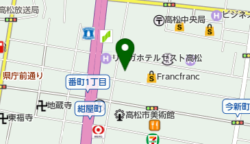 セブン銀行 野村證券 高松支店 共同出張所の地図画像