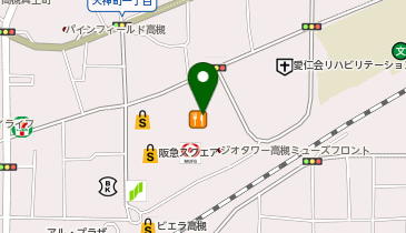 セブンイレブン ミューズ高槻店の地図画像
