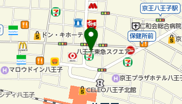 セブン銀行 野村證券 八王子支店 共同出張所の地図画像