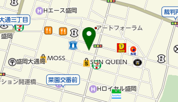 セブン銀行 野村證券 盛岡支店 共同出張所の地図画像