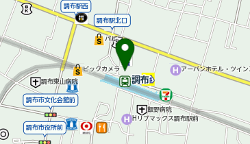 セブン銀行 エポスカード ATMコーナー調布 共同出張所の地図画像