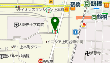 セブンイレブン 大阪筆ヶ崎町店の地図画像