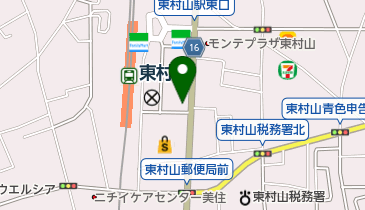 セブンイレブン 東村山本町2丁目店の地図画像