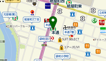 セブンイレブン 広島本通西店の地図画像