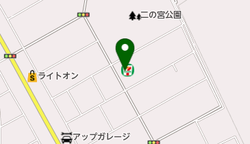 セブンイレブン つくば二の宮1丁目店の地図画像