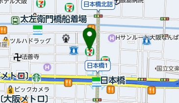セブンイレブン 大阪日本橋駅前店の地図画像