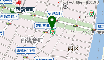 セブンイレブン 広島東観音町北店の地図画像