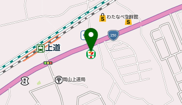 セブンイレブン 岡山上道店の地図画像