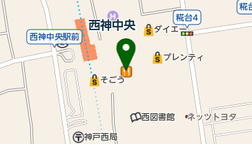 セブン銀行 プレンティ 共同出張所の地図画像