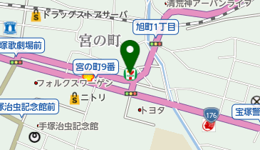セブンイレブン 宝塚宮の町店の地図画像