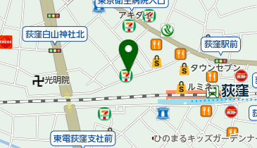セブンイレブン 杉並荻窪駅北口店の地図画像