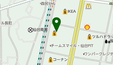 セブン銀行 ヨークベニマル あすと長町店 共同出張所の地図画像