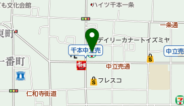 セブンイレブン 京都千本中立売店の地図画像