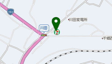 セブンイレブン 新城川田店の地図画像