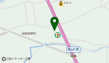 セブンイレブン 牧之原菅ケ谷店の地図画像