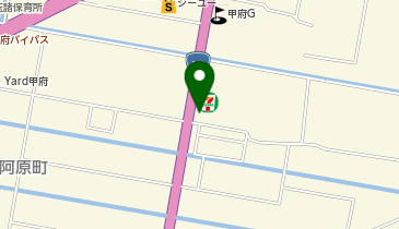 セブンイレブン 甲府上阿原店の地図画像
