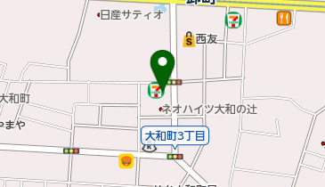 セブンイレブン 仙台大和町4丁目店の地図画像