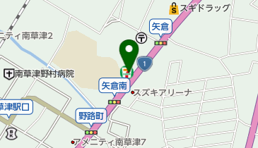 セブンイレブン 草津矢倉2丁目店の地図画像