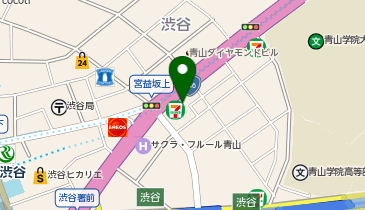 セブンイレブン 渋谷金王坂上店の地図画像