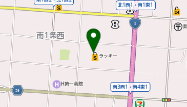 セブン銀行 ラッキー 倶知安店 共同出張所の地図画像