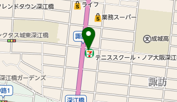 セブンイレブン 大阪諏訪4丁目店の地図画像