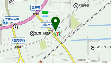 セブンイレブン 加賀市役所前店の地図画像