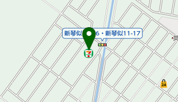 セブンイレブン 札幌新琴似11条西店の地図画像