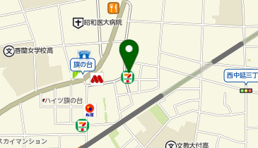 セブンイレブン 品川旗の台2丁目店の地図画像