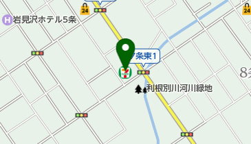 セブンイレブン 岩見沢中央通り店の地図画像