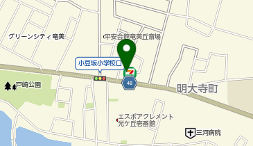 セブンイレブン 岡崎明大寺町店の地図画像