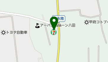 セブンイレブン 南アルプス徳永店の地図画像