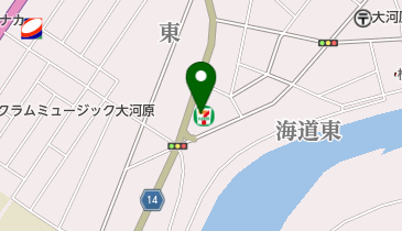 セブンイレブン 大河原西桜町店の地図画像