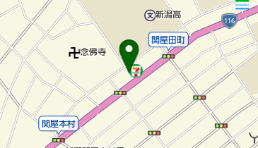 セブンイレブン 新潟高校前店の地図画像