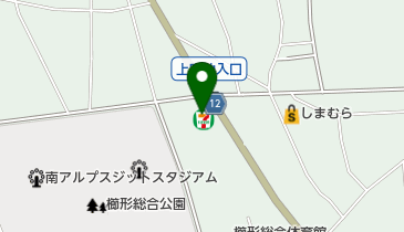 セブンイレブン 南アルプス櫛形総合公園店の地図画像