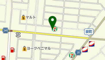 セブンイレブン いわき泉滝尻中央店の地図画像